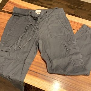 Ann Taylor Loft Grey Cargo pants